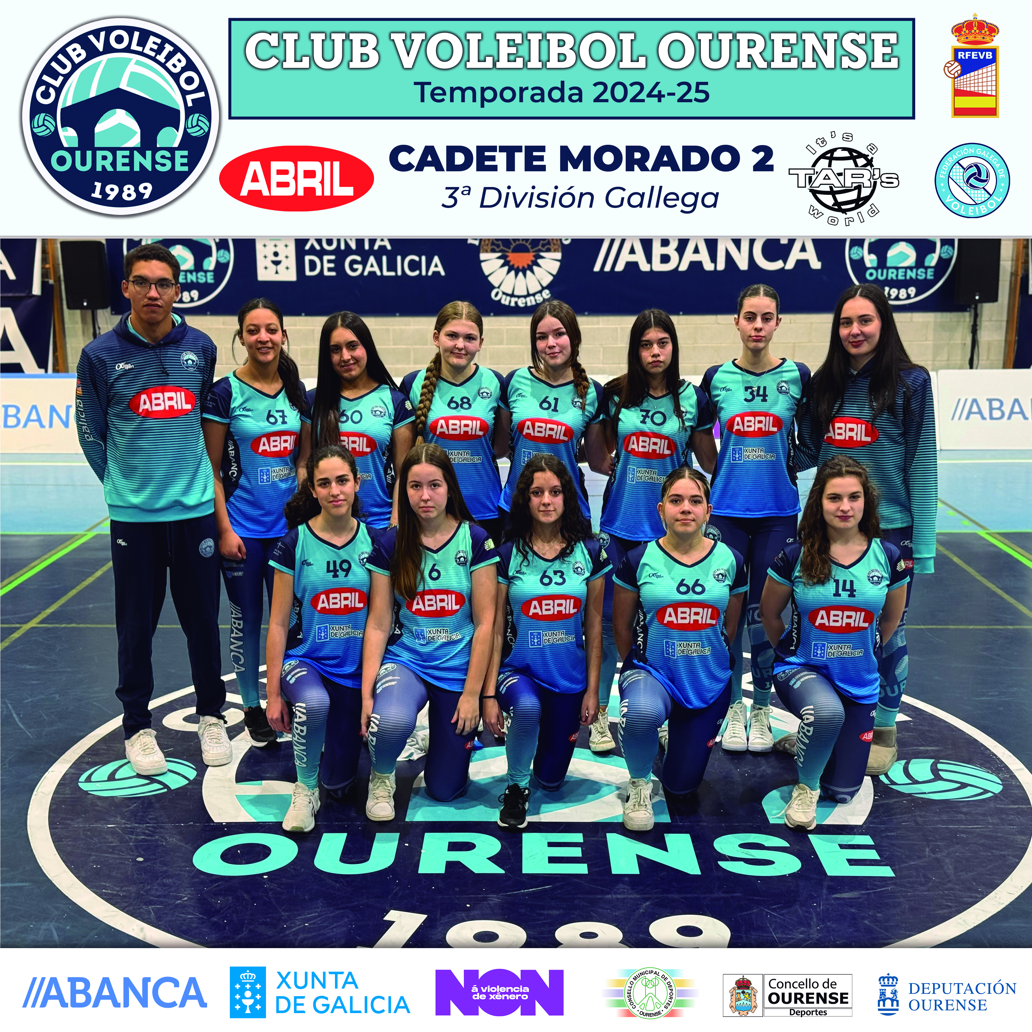 equipo Cadete morado 2 femenio
